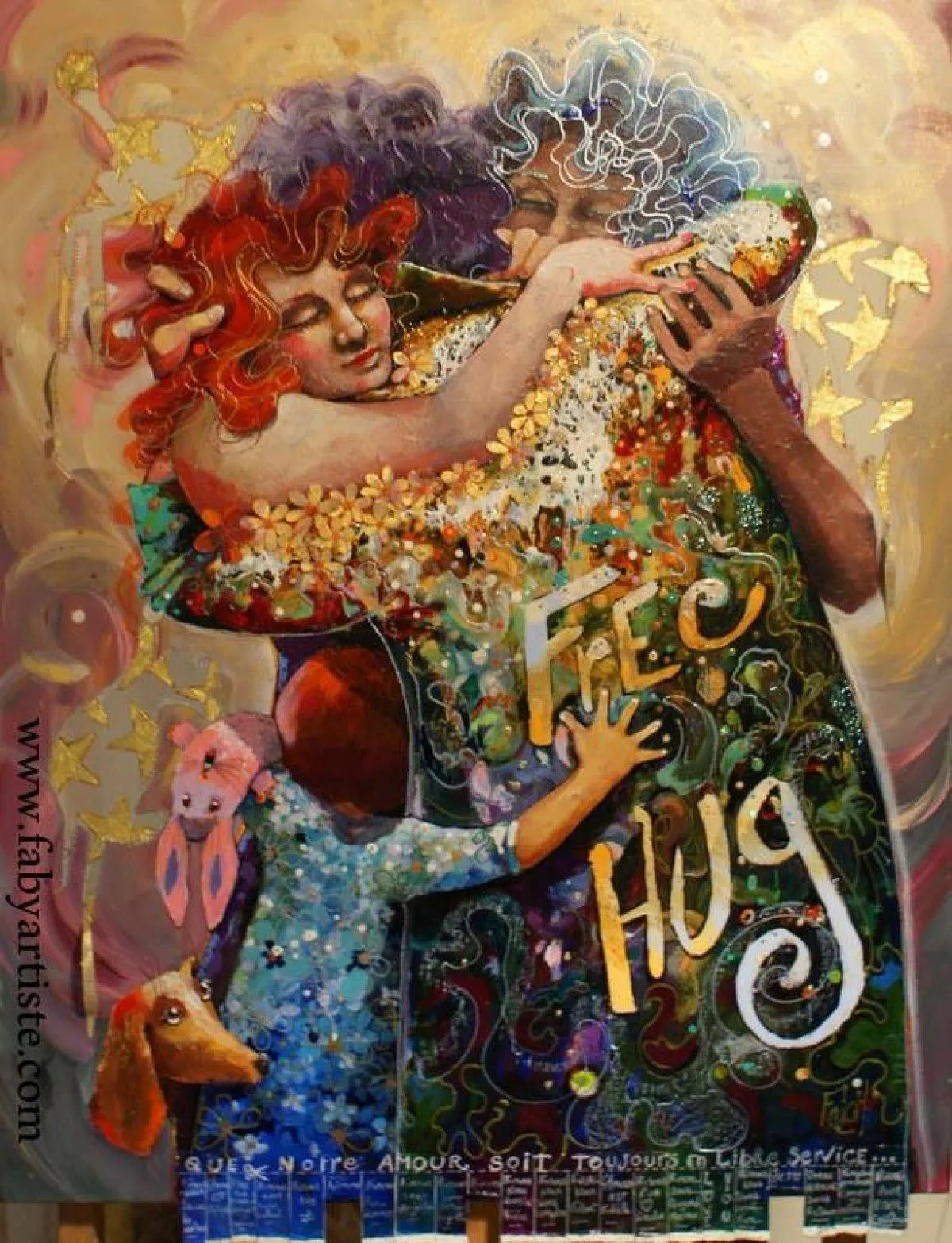 Free Hug, artwork by Faby artiste