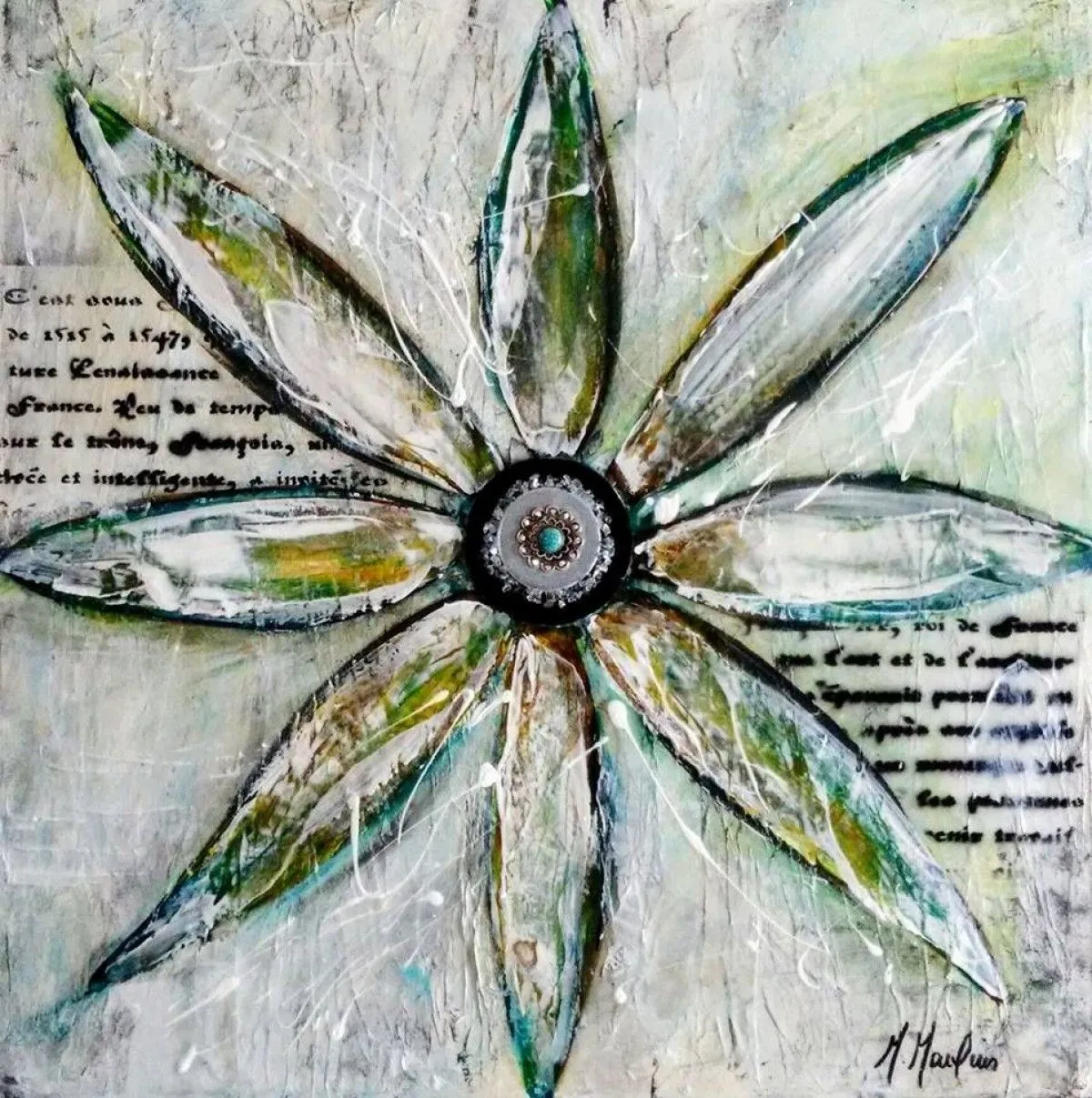 Douceur florale, œuvre de dave savard