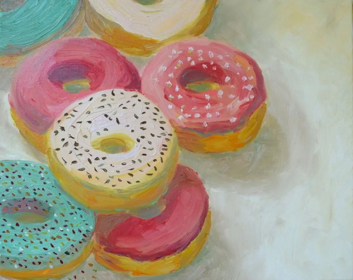 Doughnuts, artwork by Magdalena M?dzkiewicz