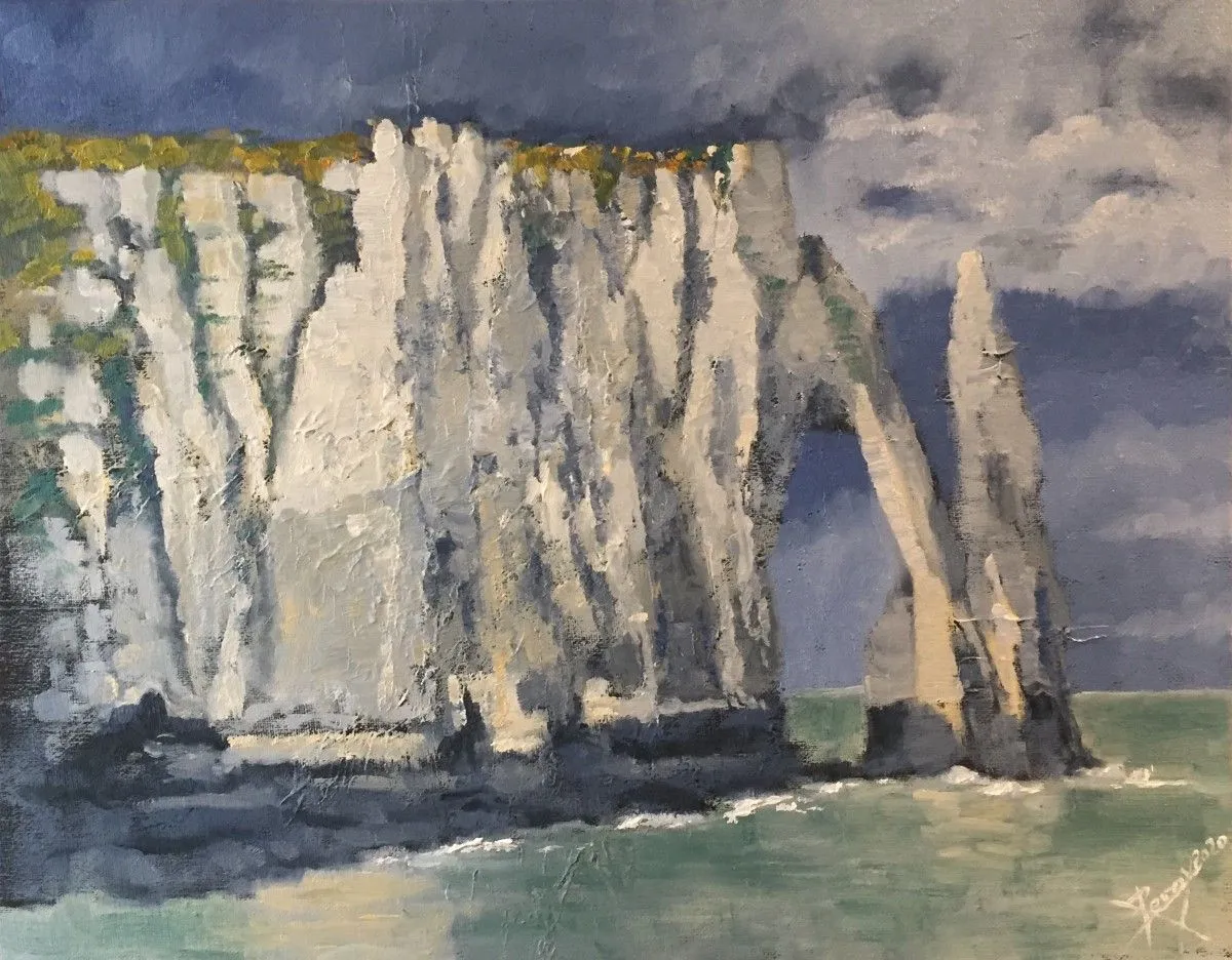 Lumière d’Etretat, artwork by Romuald Leroy