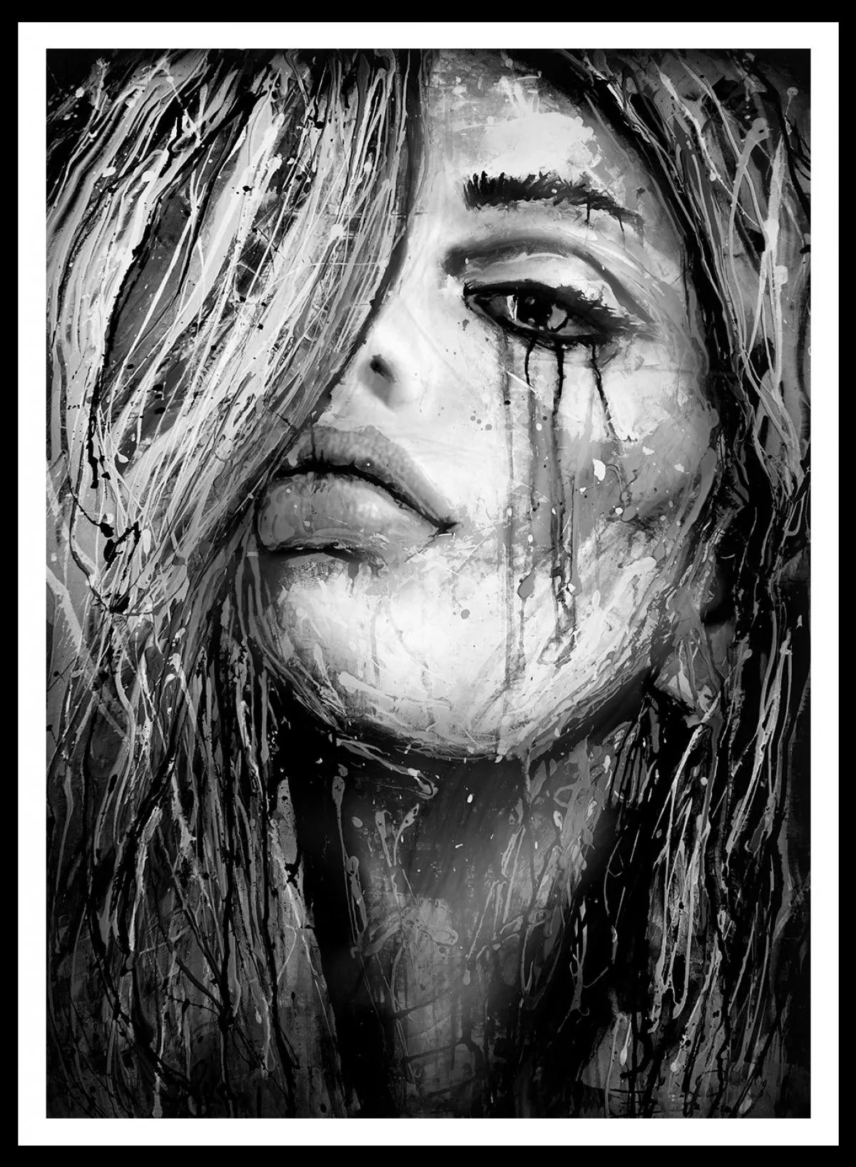 Red Lip BW -Anna Bulka, œuvre de Anna Marija Bulka