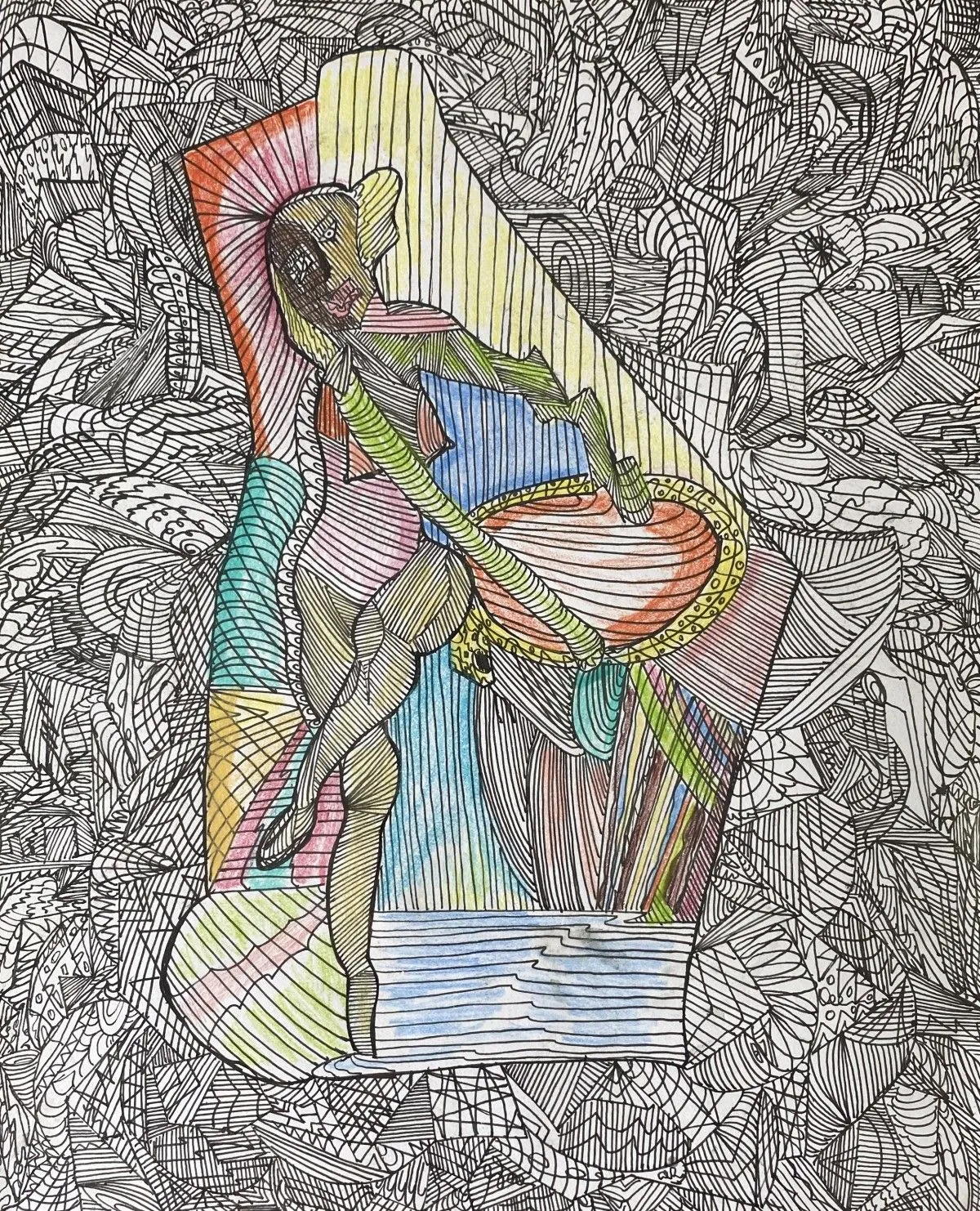 Dancing Girl, artwork by Denis Roucau