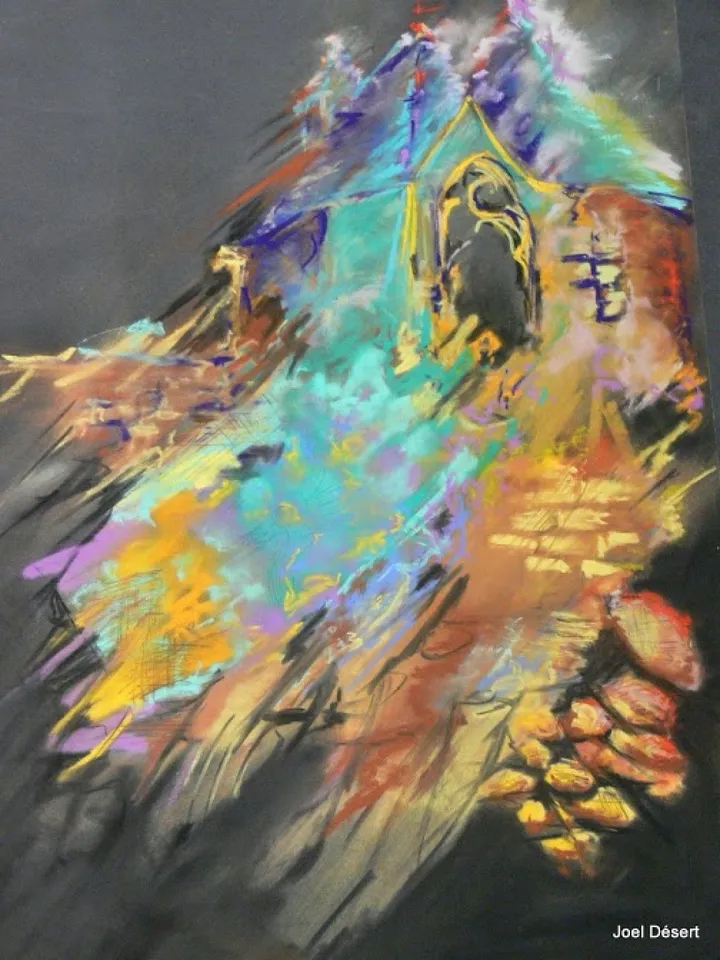 au pieds des douves, artwork by Sylvain Grignon