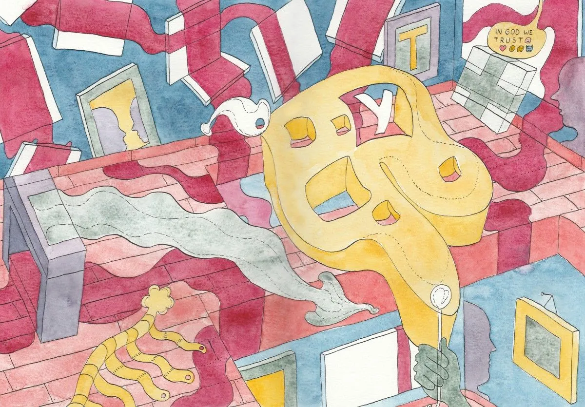 In God we trust, œuvre de Sandro Cocco