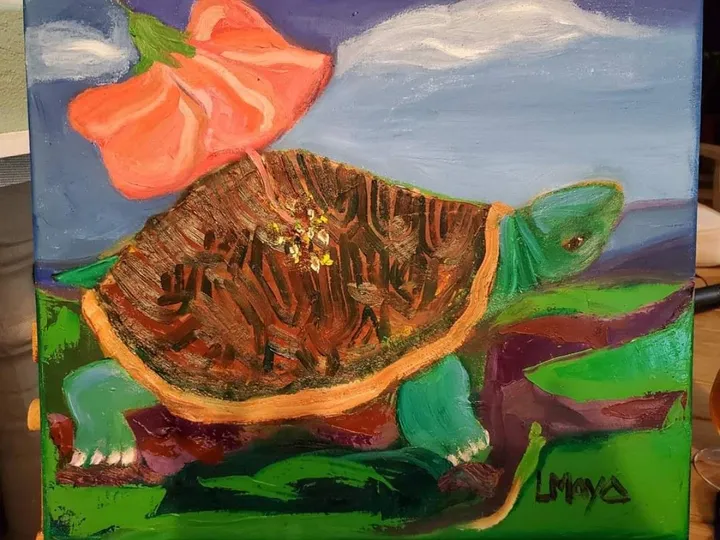 Blessed Turtle, œuvre de Ligia Moya