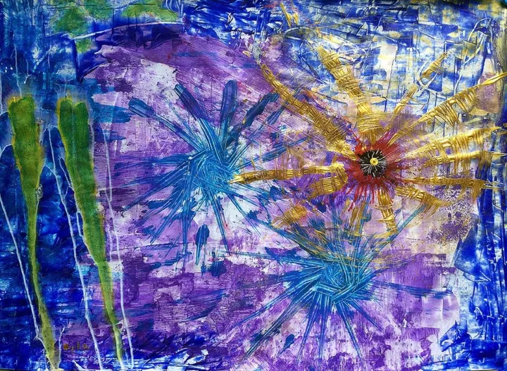 Birth of a star, artwork by Zazulete Anuca Romanta Ion