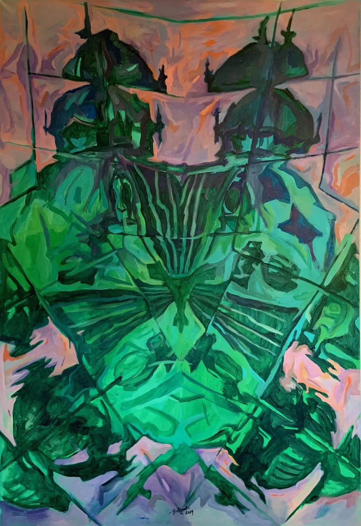 The psychedelic dome 1, œuvre de Dragos Botezat