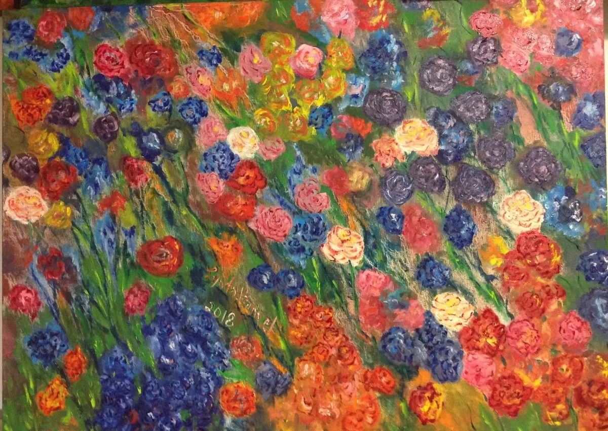 149- Le jardin de l'artiste, œuvre de Lynda Hamel