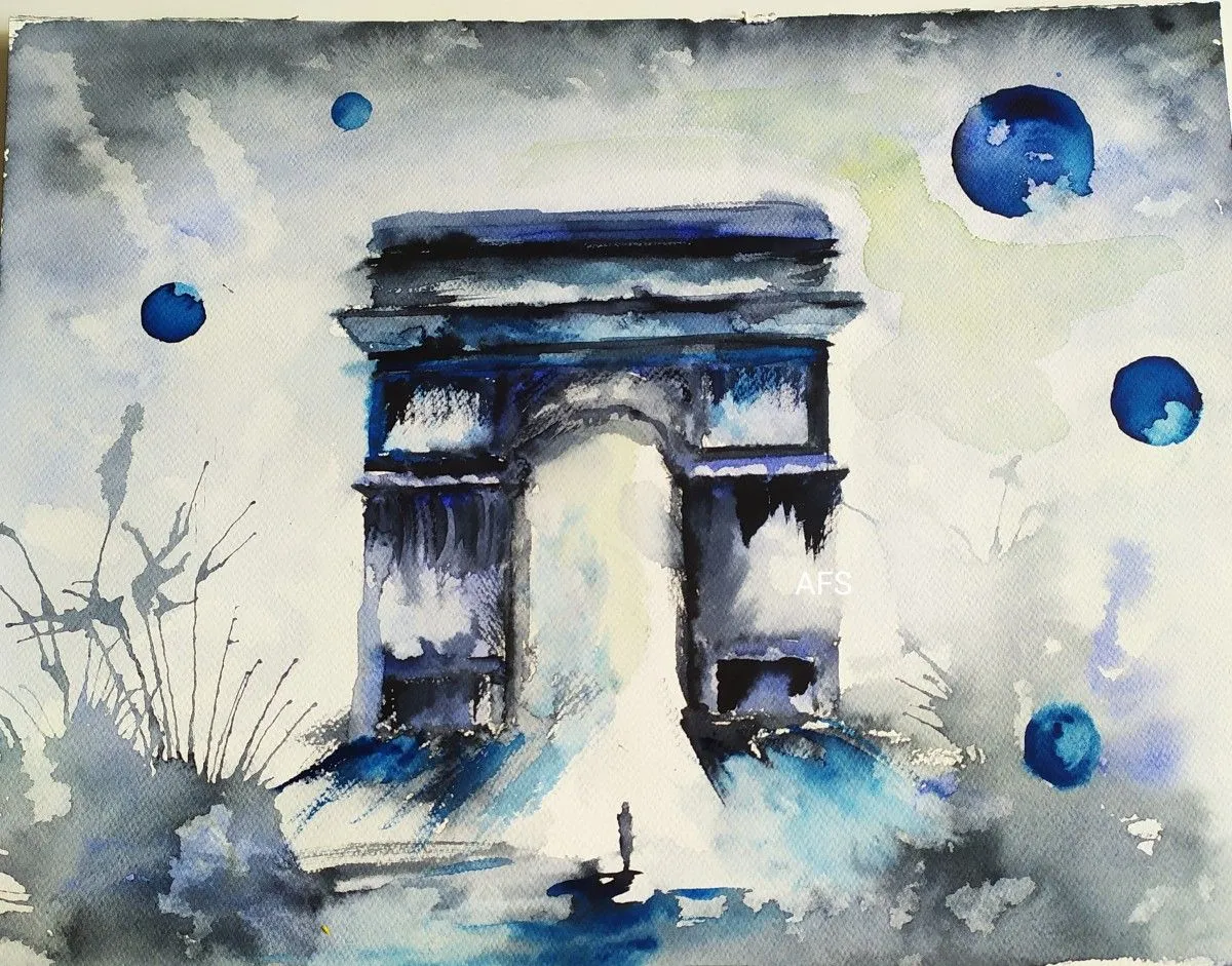 Juste un chemin vers le triomphe, artwork by Fanny S