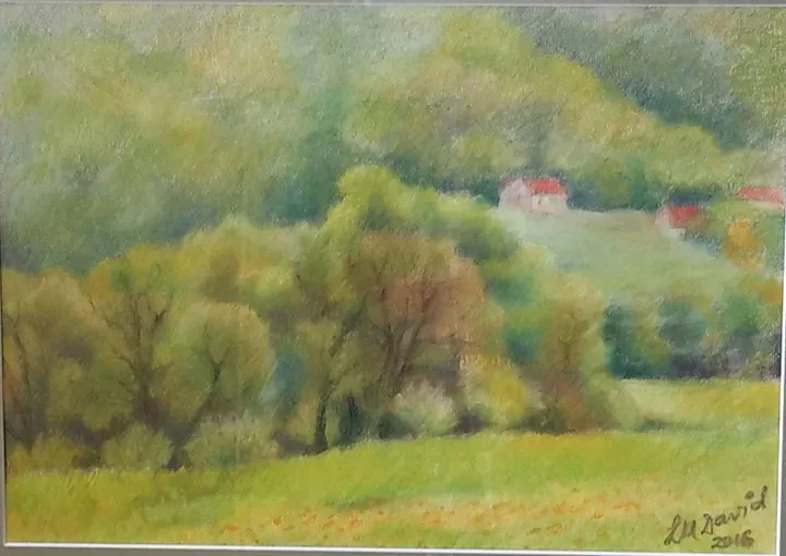 Green landscape, œuvre de Lucia Mihaela David