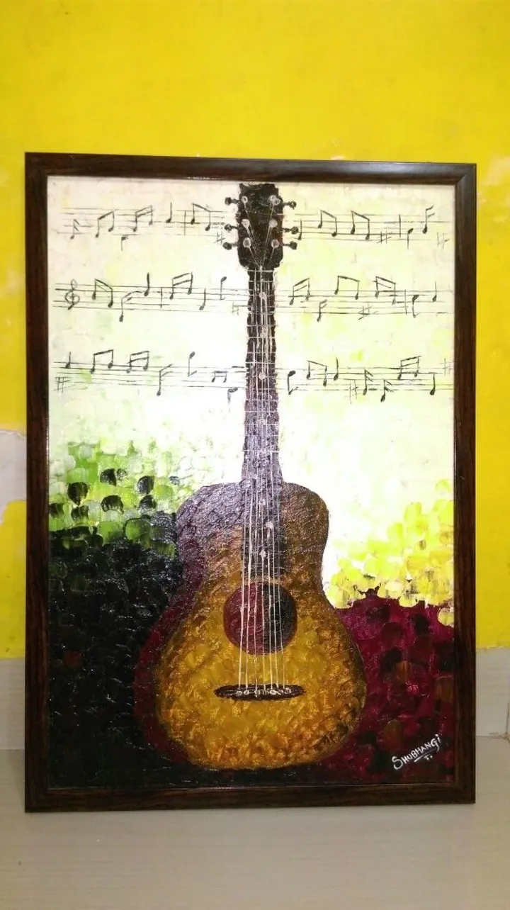 Guitar, œuvre de Shubhangi Telang