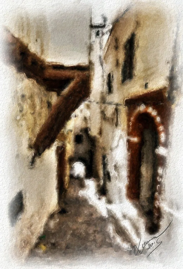 Casbah, œuvre de Lamine Bensaou