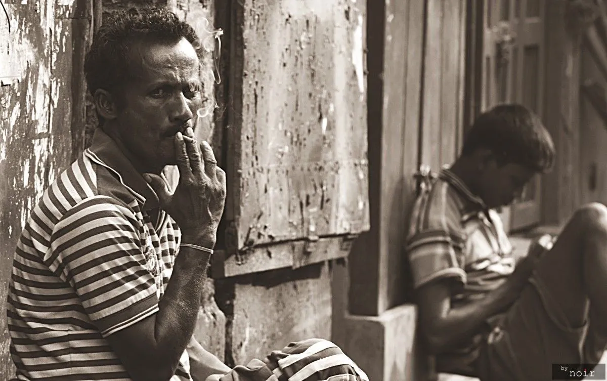 Smoking, artwork by Ranadip Bhattacharya