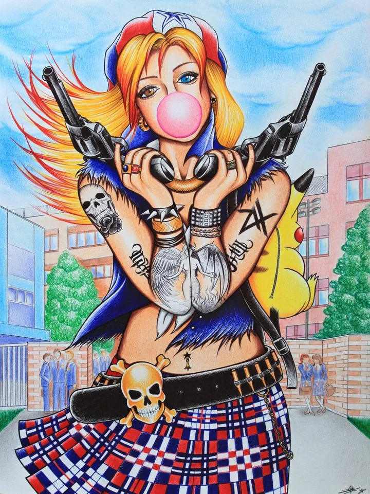 School Terror, œuvre de Grinh VU