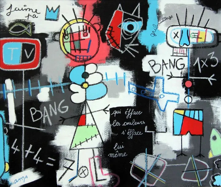 Enfantillage 1, œuvre de Christian Addezi