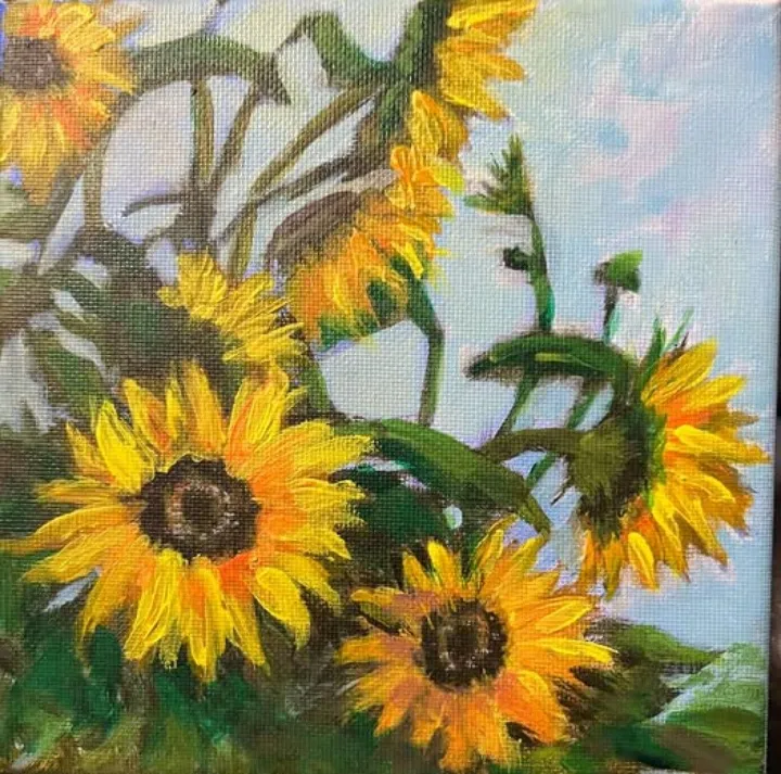 Sunflowers, œuvre de Trudy Zelenka