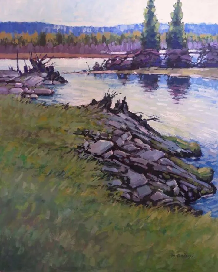 Silver River, œuvre de M. Salayi