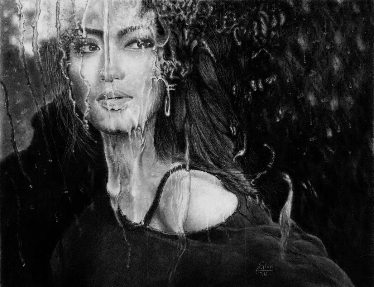 Feel the rain, artwork by Glen Dsouza