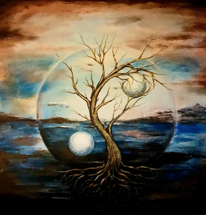 Symboles..., artwork by Saouti Mina