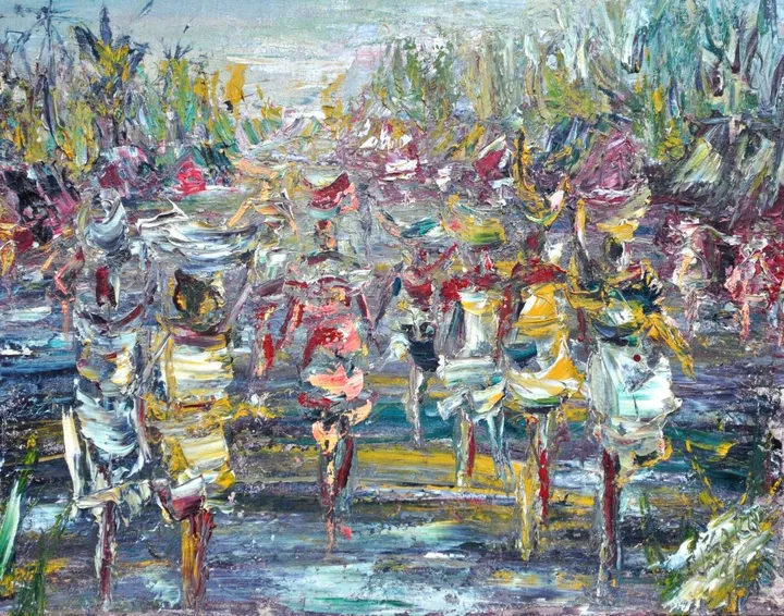 Women Farmers, artwork by Akpan Usoroh