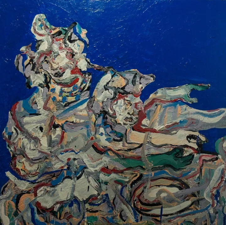 Le guérisseur., artwork by Charaf El Ghernati