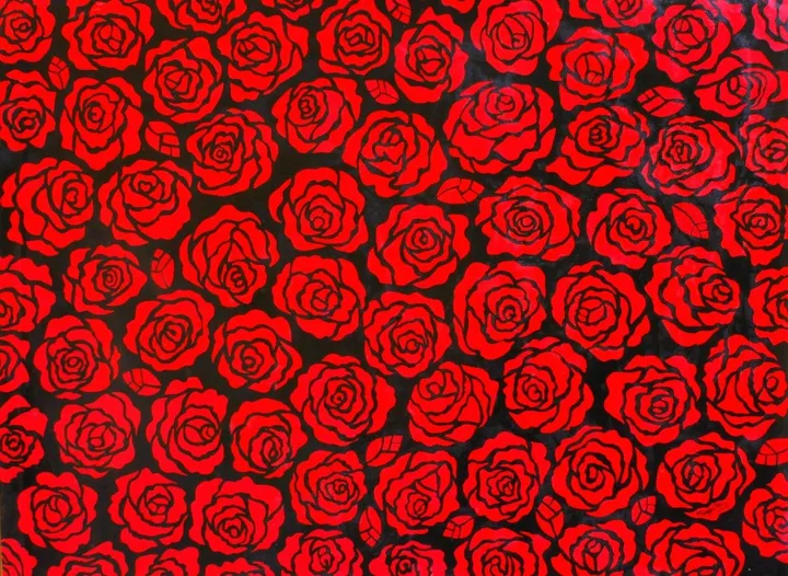 Roses original signed, œuvre de Maggie Lee