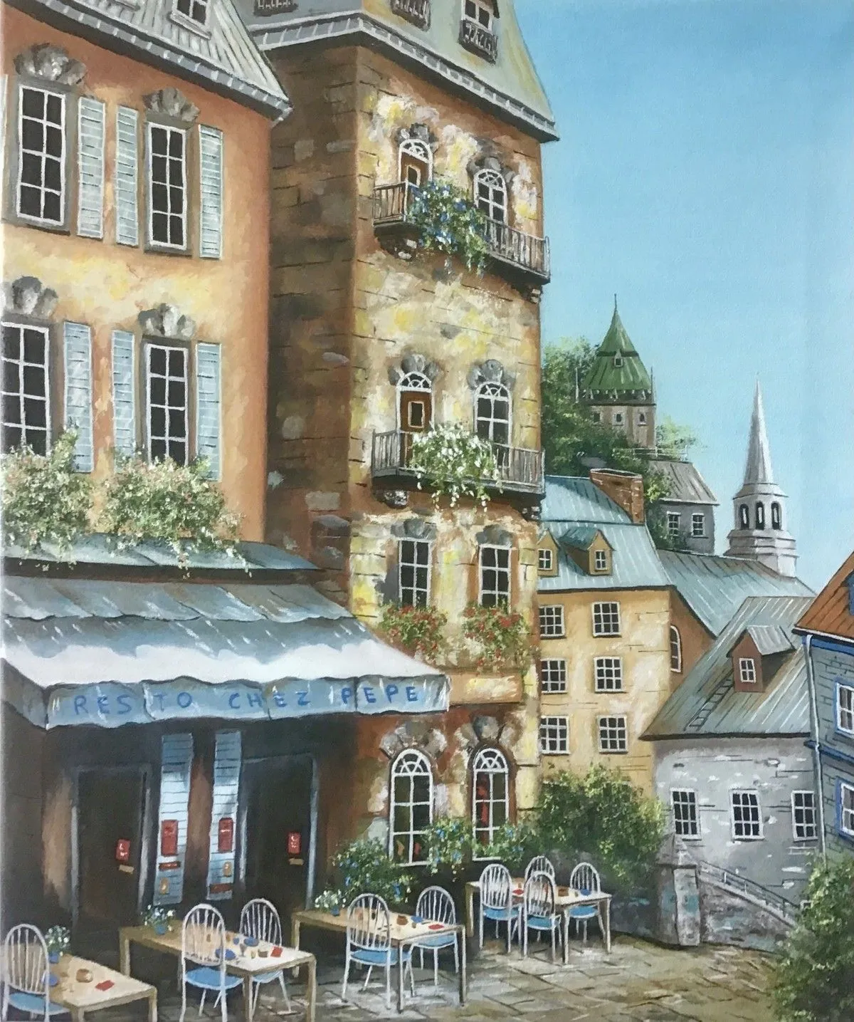 CHEZ PEPE, œuvre de Michel Cantin