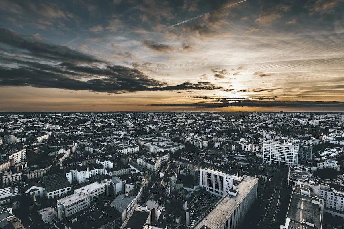 Urban Sunset - Nantes, œuvre de Yohan GERARD