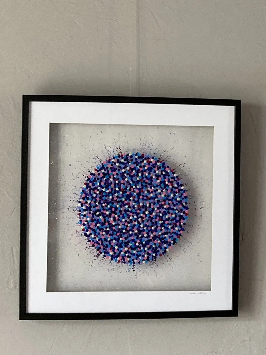 Bleu sur bleu, œuvre de Rita Vandenherrewegen