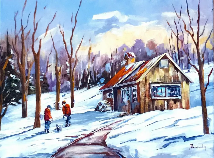 Du temps  de nos ancêtres, artwork by France Beaudry