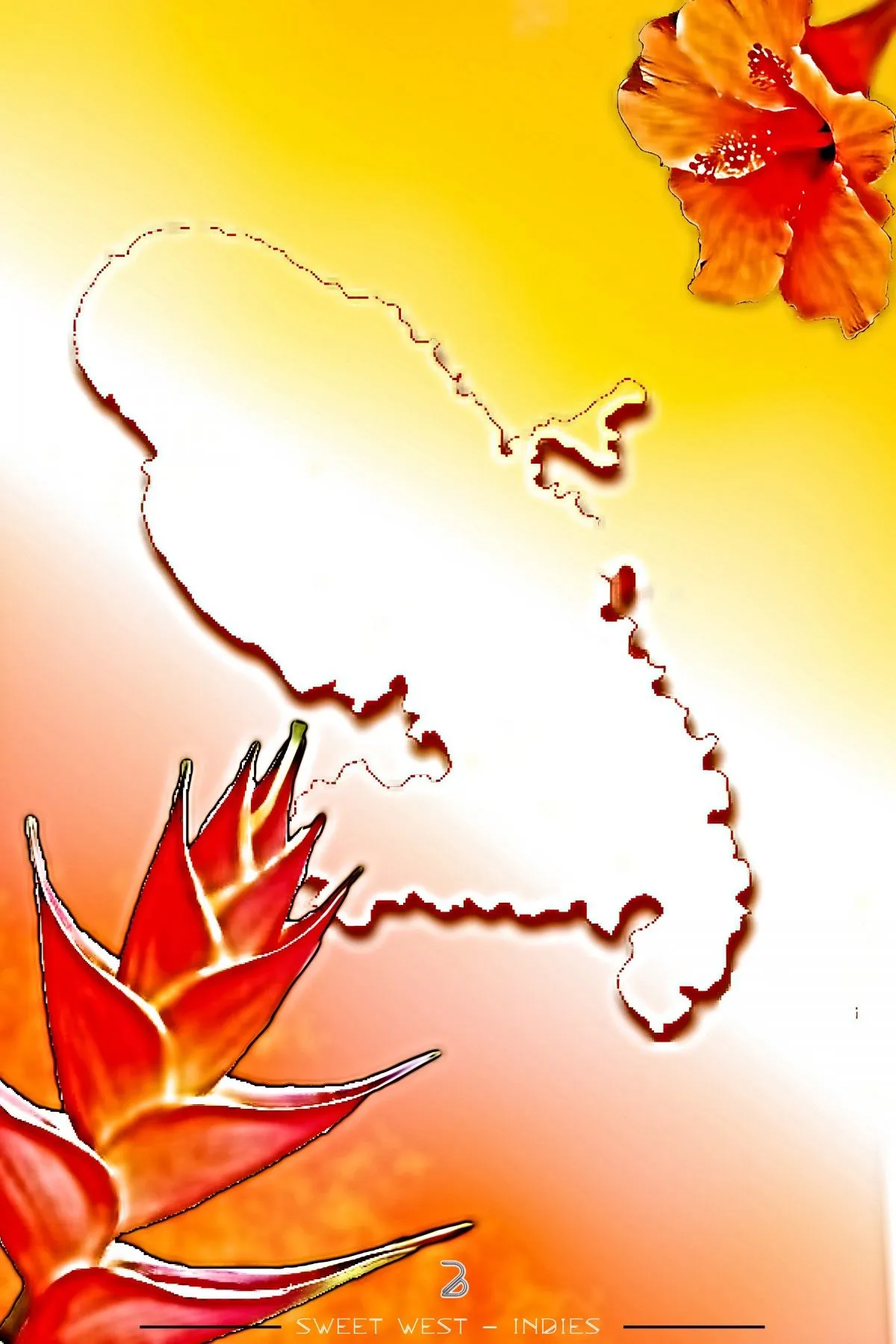WEST INDIES M, artwork by B' ART