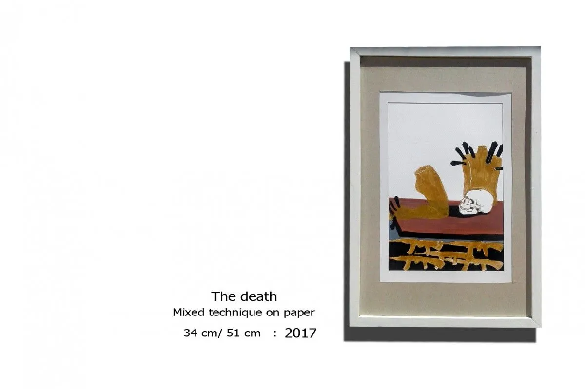 The death, artwork by Hassan Mannana
