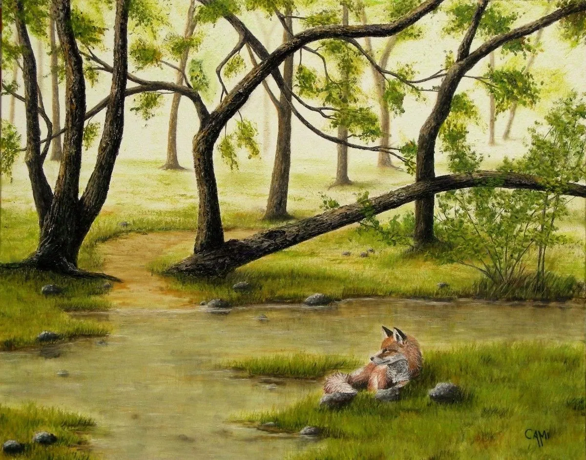 Forêt enchantée, artwork by Marie Carolle Robert