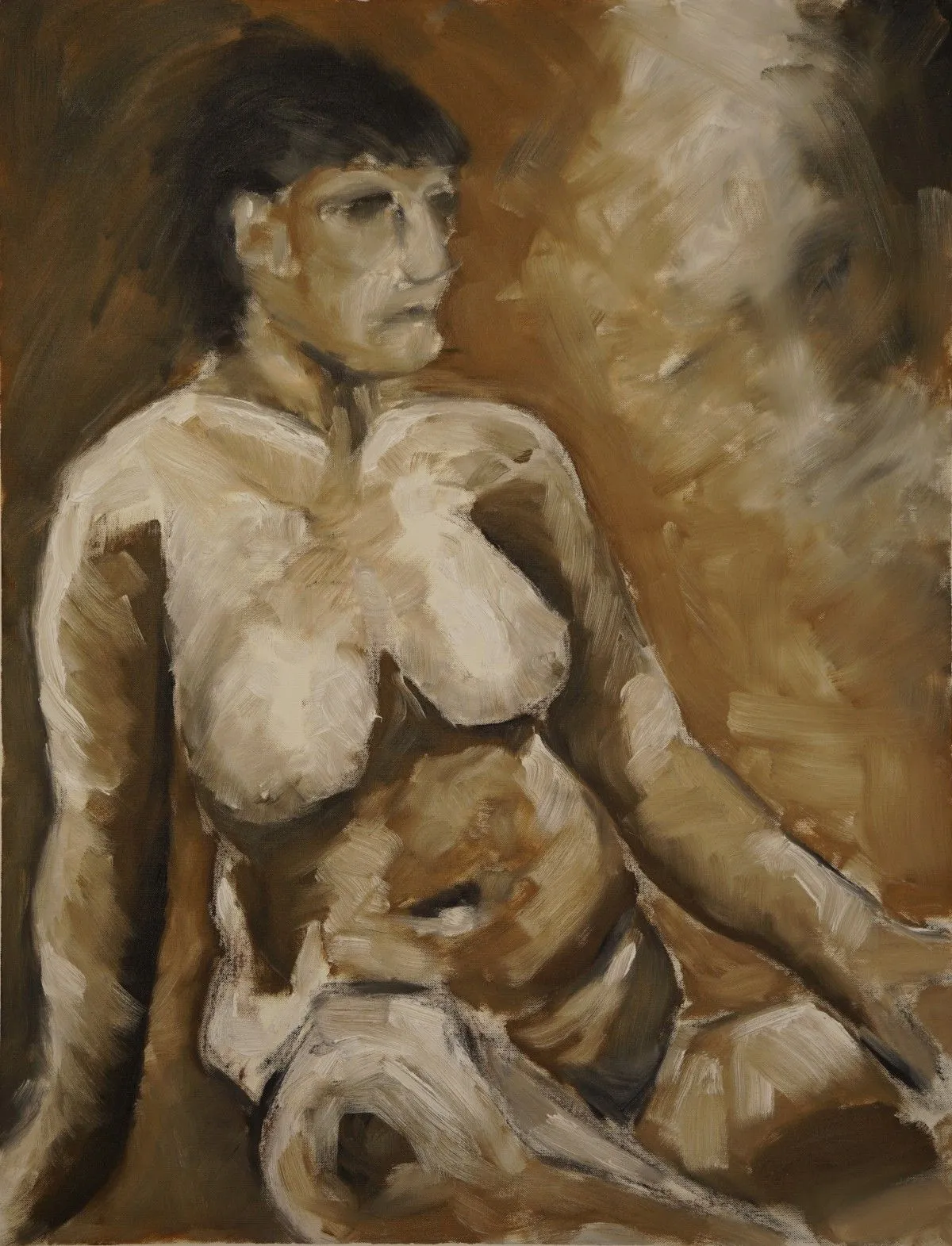 Nude, seated, œuvre de Kenneth Friend