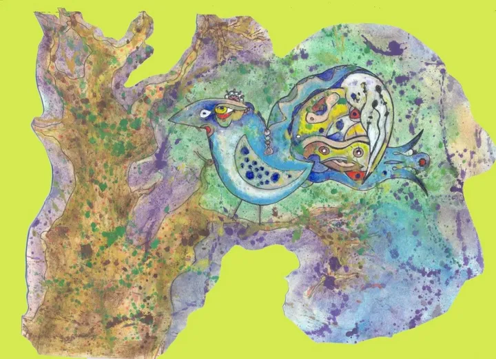 The bird in Sardegna, œuvre de vin coba
