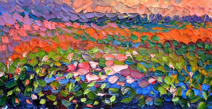 The lotuses, œuvre de Olga Bezhina