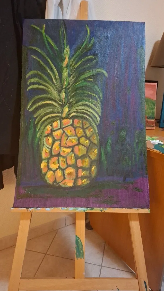 Pineapple, artwork by Ligia Moya