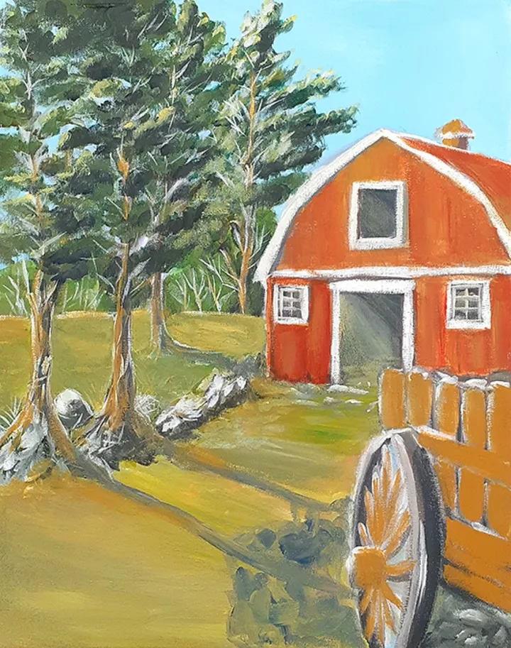 Grange aux cèdres (Cedar's barn), œuvre de Marcel Ramet