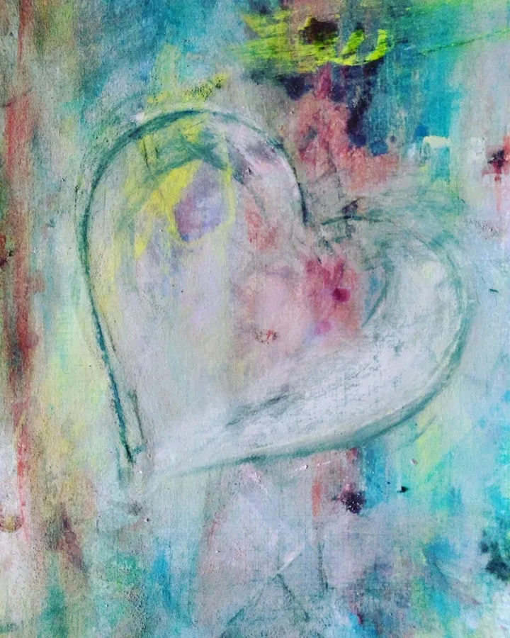Inspiring heart, artwork by Patrick van