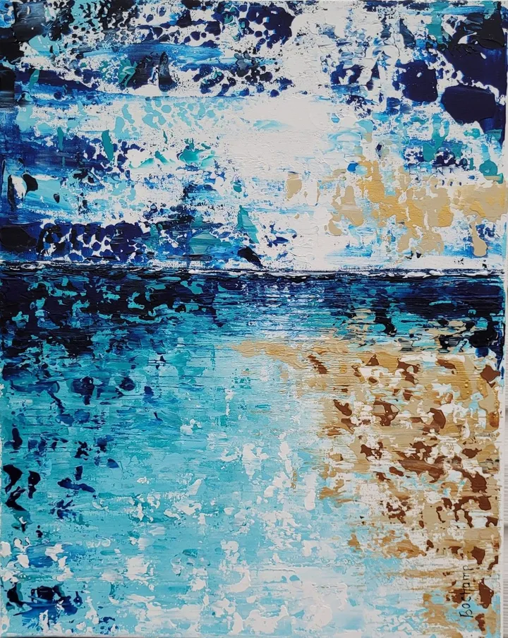 La mer, œuvre de Chantal Bochamp