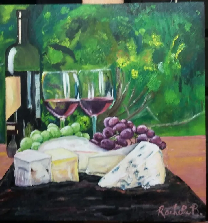 Wine and Cheese Collection No. 4, œuvre de Rachelle Beaudry