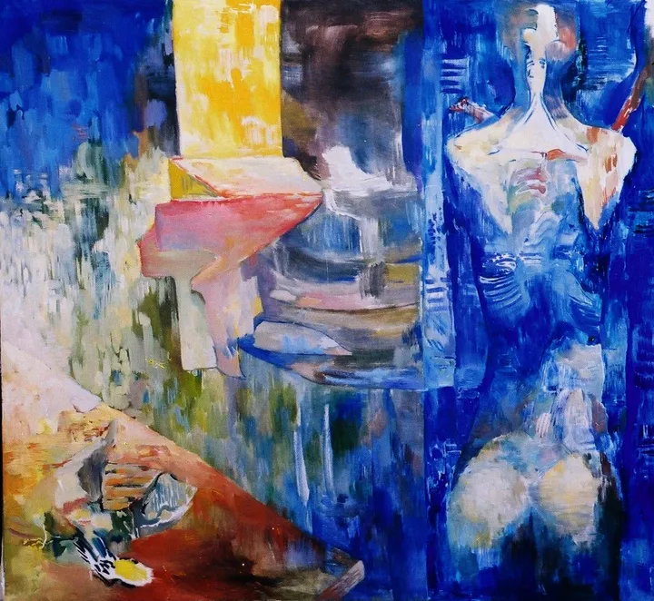 The lightning door of the escape, artwork by Dragos Botezat
