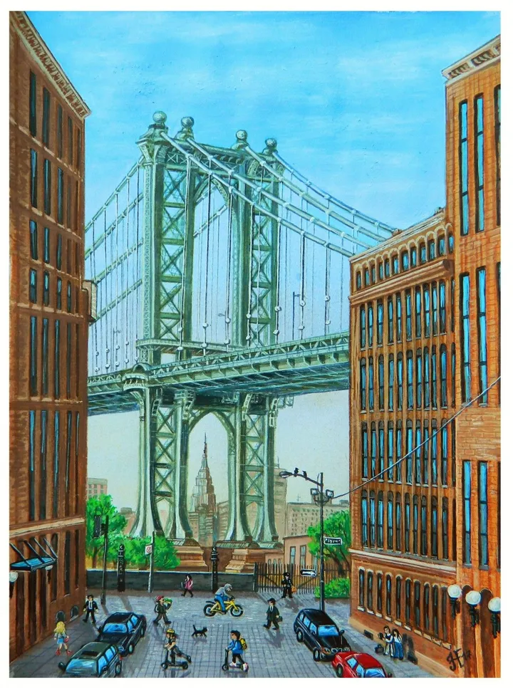"NY landscape with one ghost", œuvre de Nikita Gusev