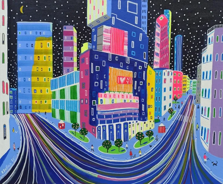 The City Never Sleeps, artwork by Katrina Avotina