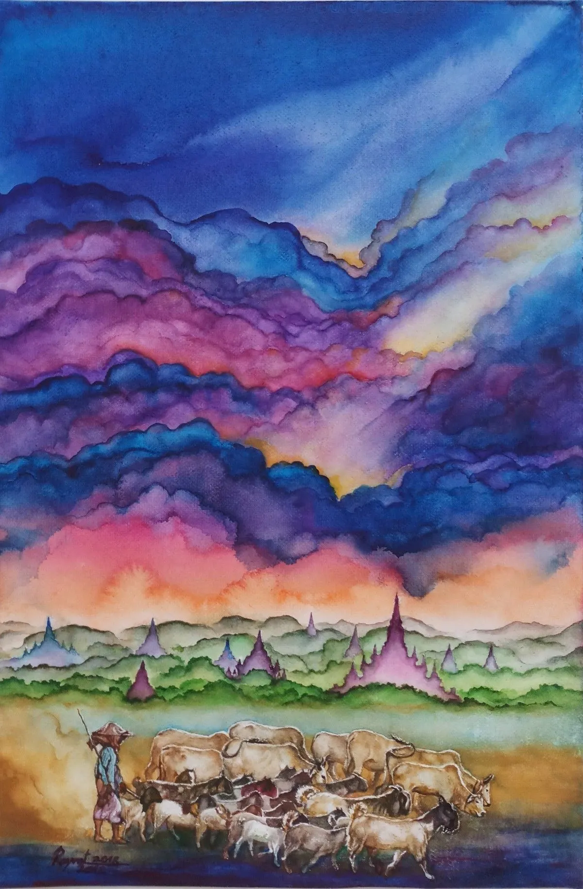Bagan # 6, artwork by ????? ???