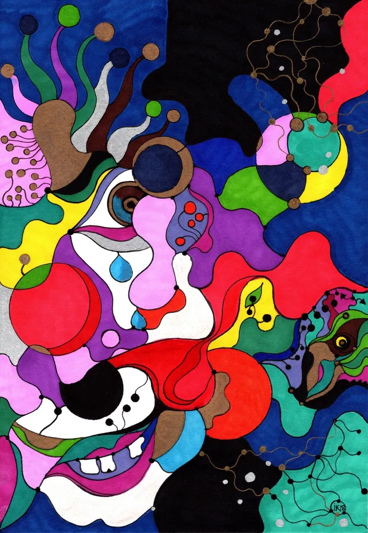 Clown, poor..., artwork by Eliyahu Ugg