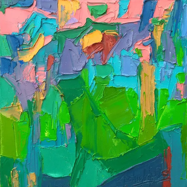 Pink Roof, œuvre de Abhishek Kumar