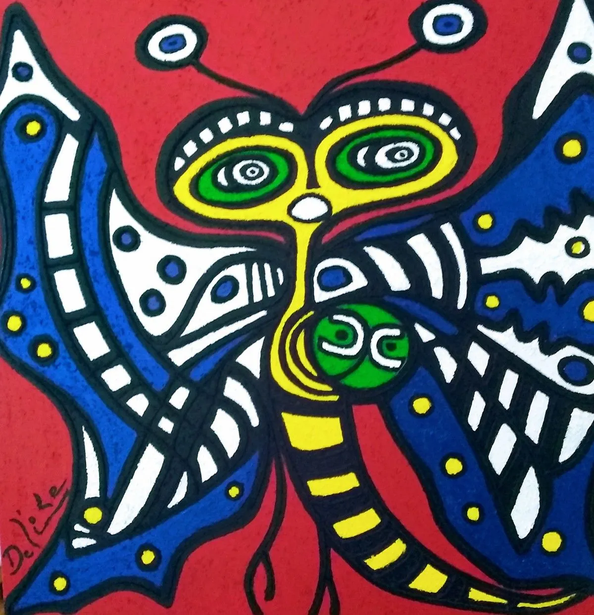 papillon, artwork by Jean-pierre Delisle