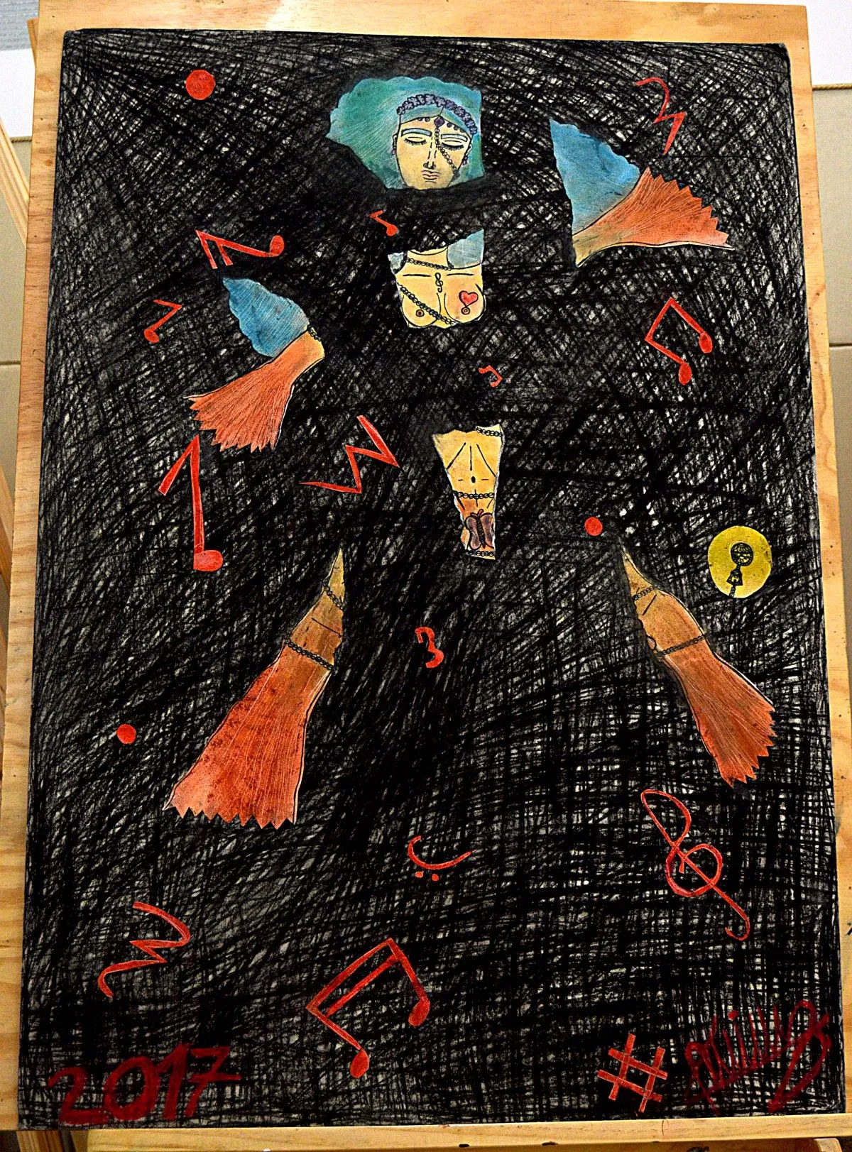 MUSIC FEEL WORLD, œuvre de Adriana Zúñiga