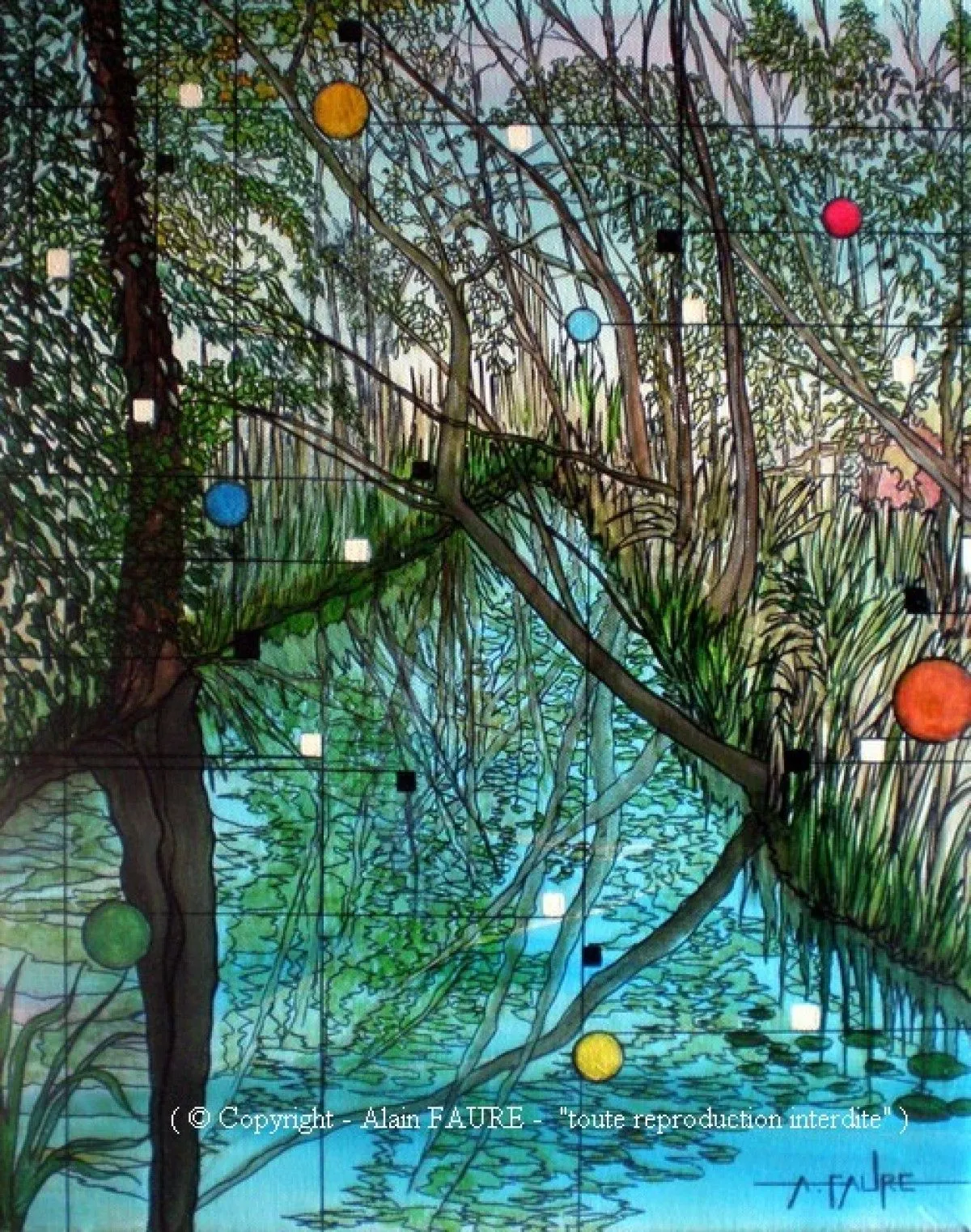 ROSELIERES DU VIGUEIRAT, œuvre de Alain FAURE
